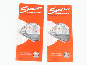 LOT of 18 Vintage SAL Seaboard Air Line Railroad Public Timetables 1962 & 1963