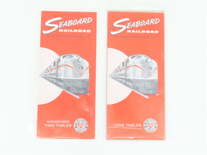 LOT of 18 Vintage SAL Seaboard Air Line Railroad Public Timetables 1962 & 1963