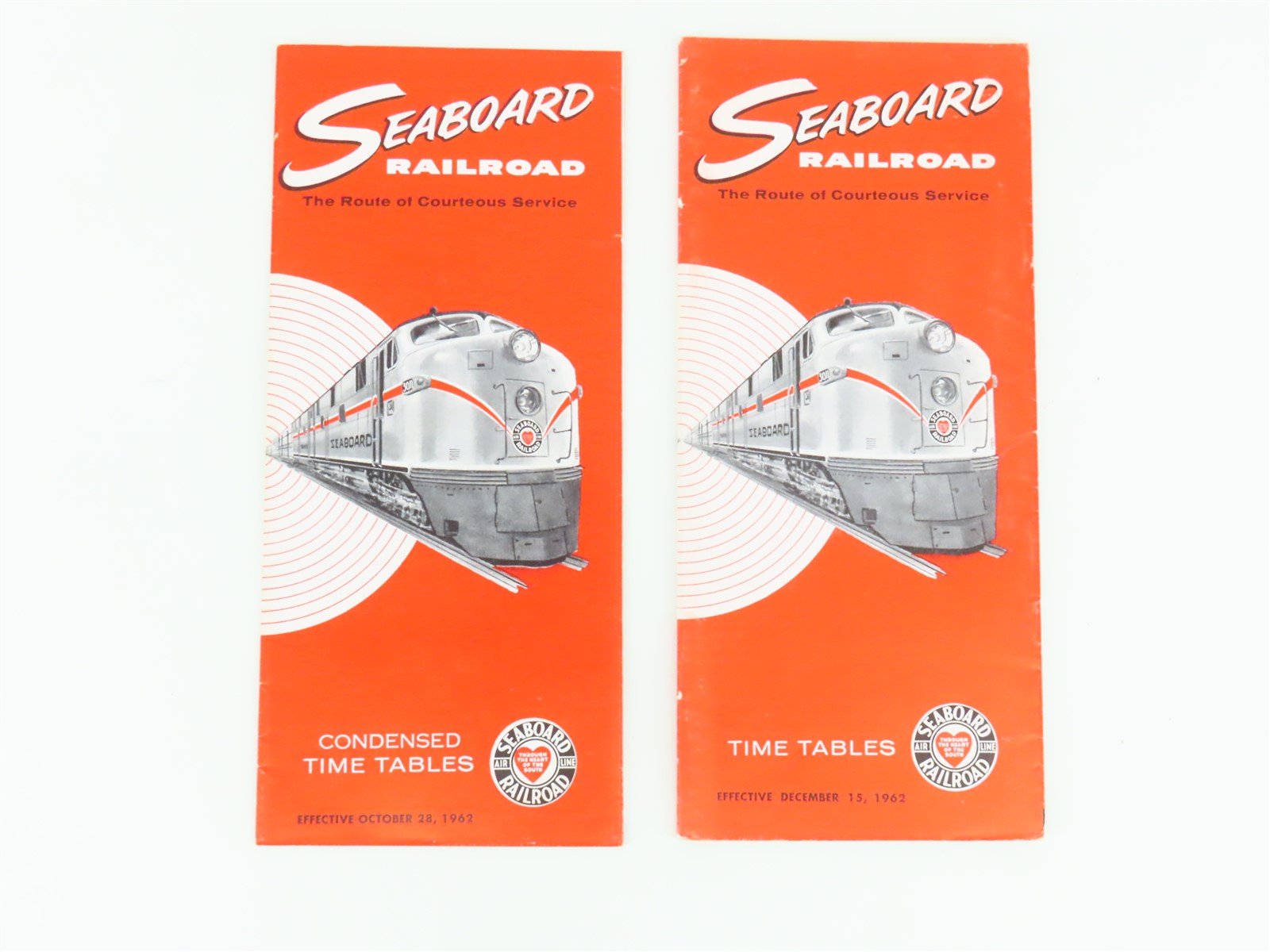 LOT of 18 Vintage SAL Seaboard Air Line Railroad Public Timetables 1962 & 1963