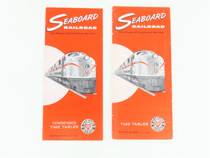 LOT of 18 Vintage SAL Seaboard Air Line Railroad Public Timetables 1962 & 1963