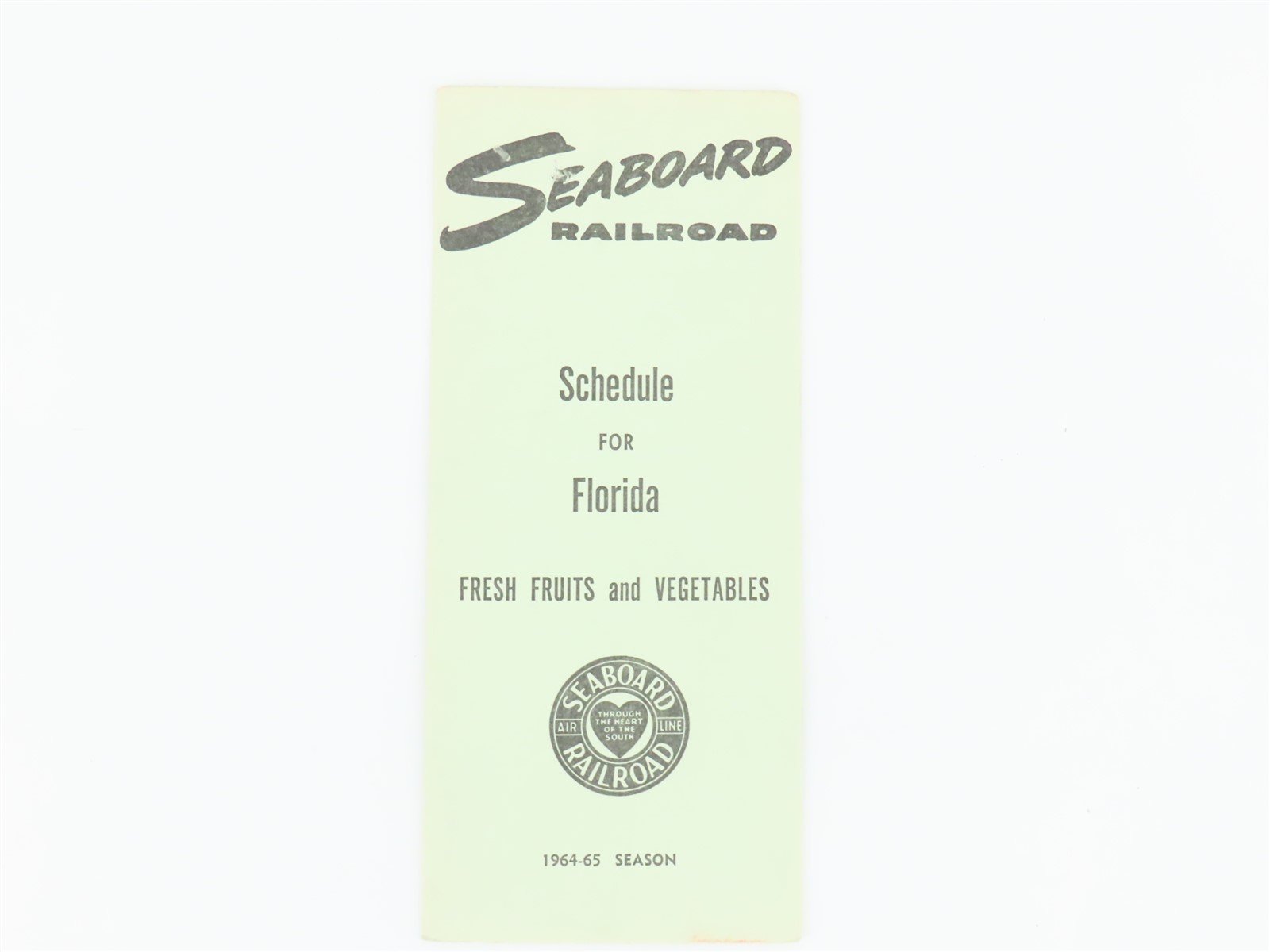 LOT of 5 Vintage SAL Seaboard Air Line Railroad Public Freight Timetables 1960s