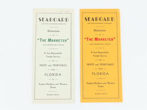LOT of 4 Vintage SAL Seaboard Air Line Railroad Public Freight Timetables 1950s