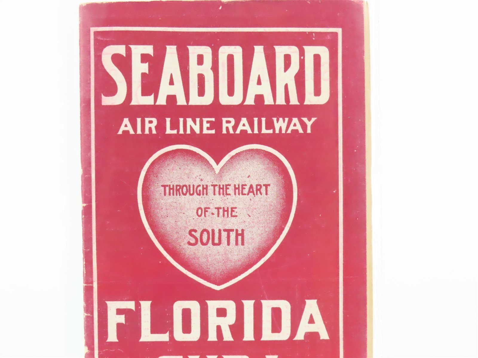 Antique SAL Seaboard Air Line Railway Public Timetable 1909