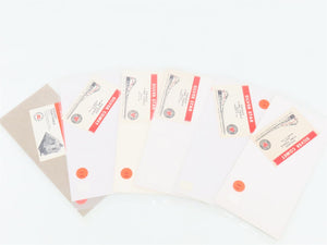 LOT of 6 Vintage SAL Seaboard Air Line Public Timetable Pocket Cards 1950s/60s
