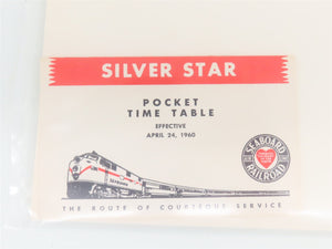 LOT of 6 Vintage SAL Seaboard Air Line Public Timetable Pocket Cards 1950s/60s