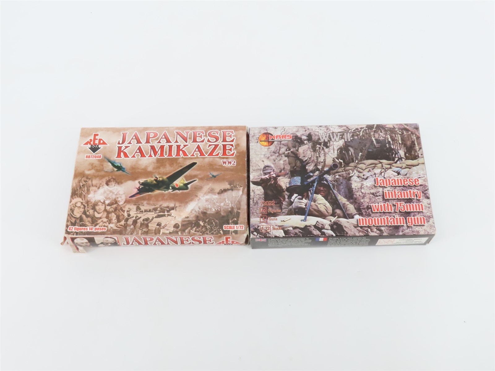 LOT-2 1:72 Scale Red Box & Mars Japanese Infantry & Kamikaze 82 Figures/People
