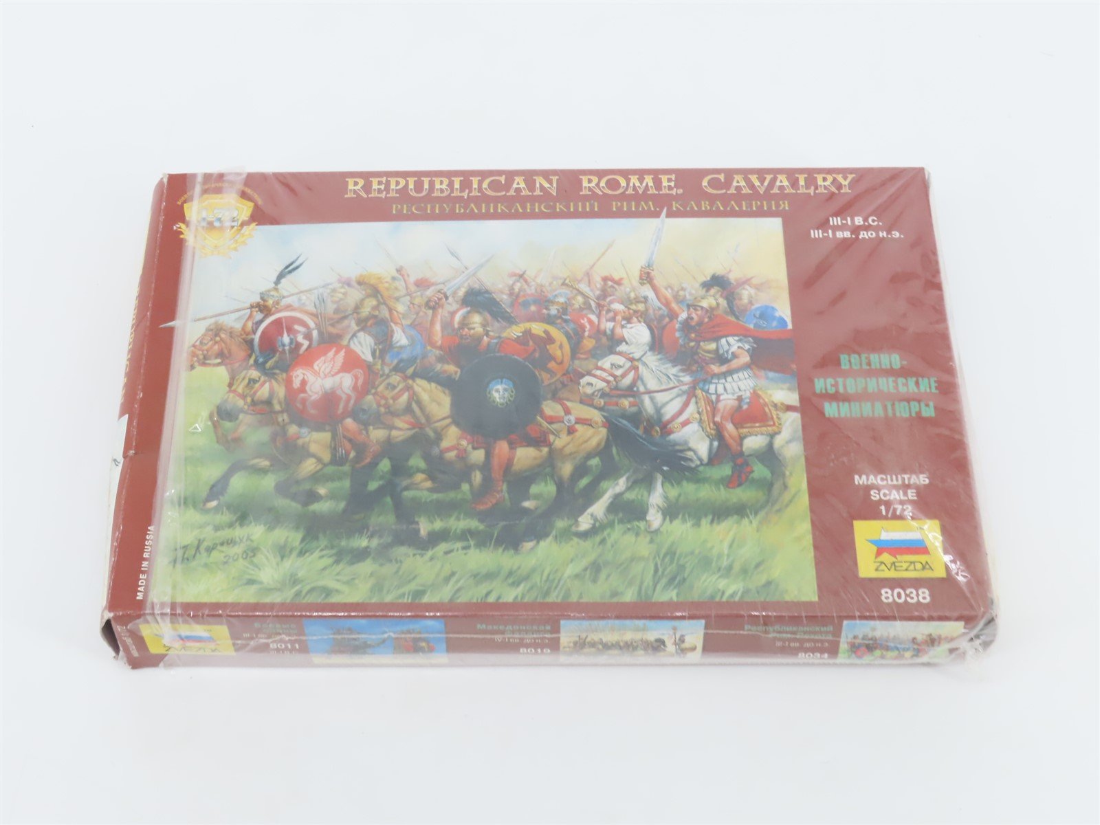 1:72 Scale Zvezda 8038 Republican Rome Cavalry Unpainted Figures/People