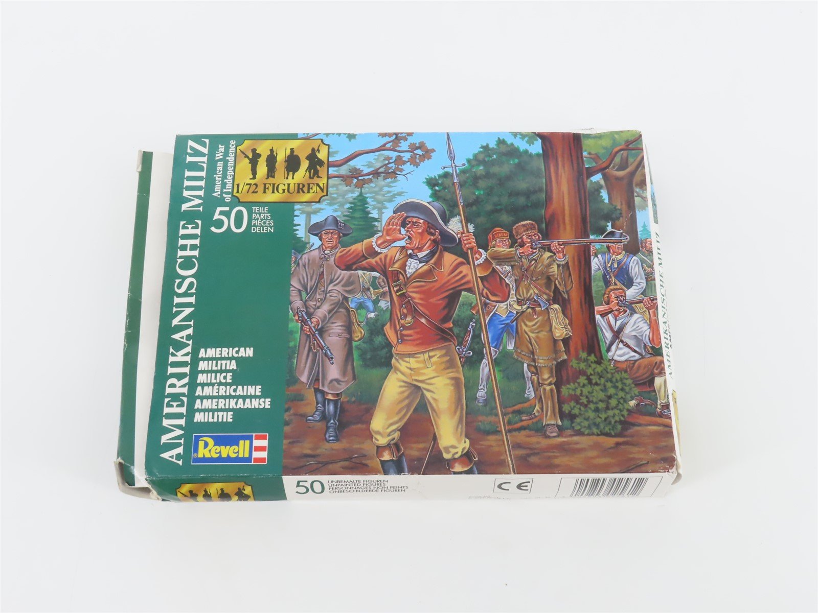 1:72 Scale Revell 2561 American Militia Unpainted Figures/People 50 Pieces