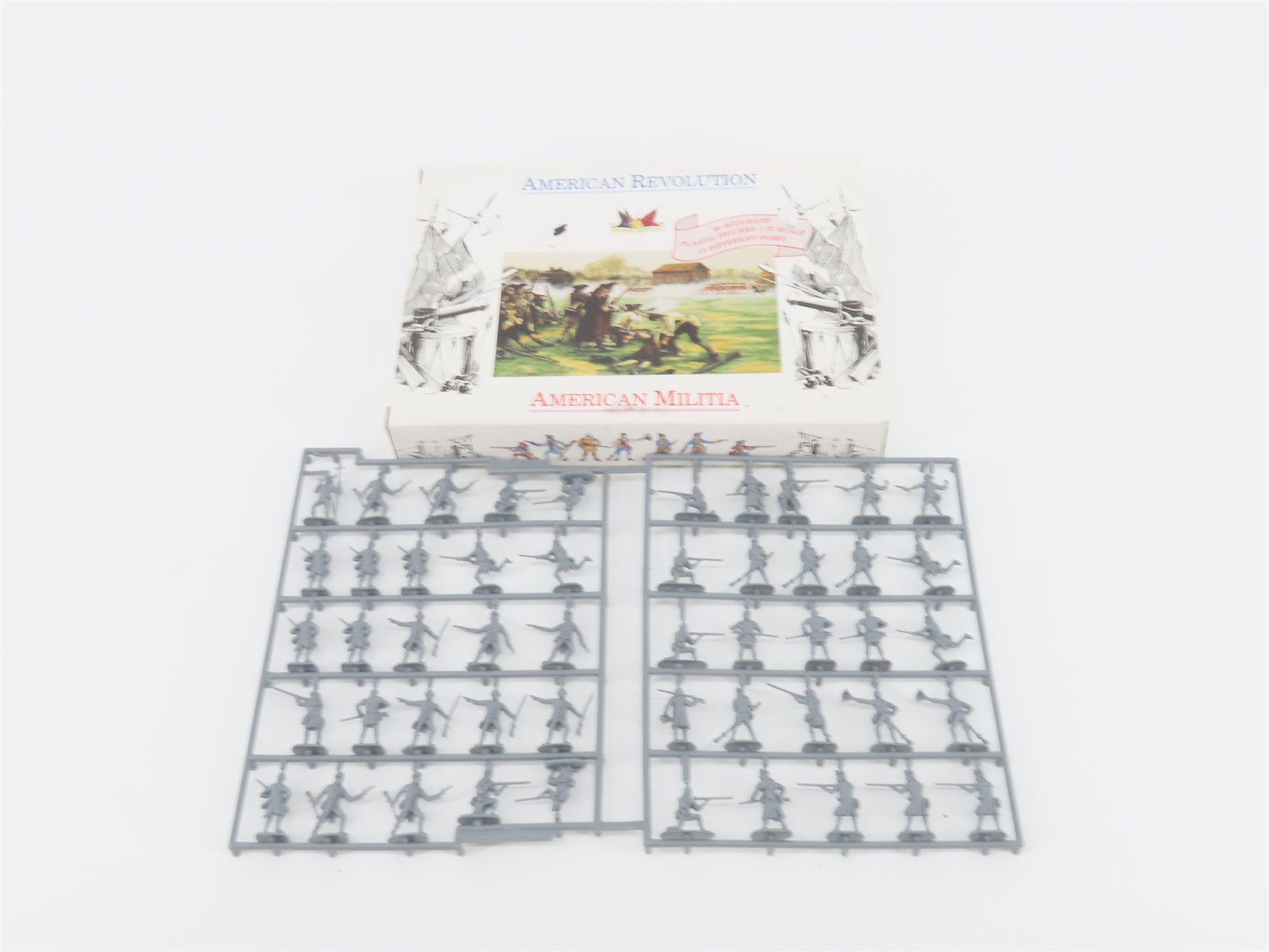 1:72 Accurate Figures Ltd 7201 American Revolution American Militia 50 Figures