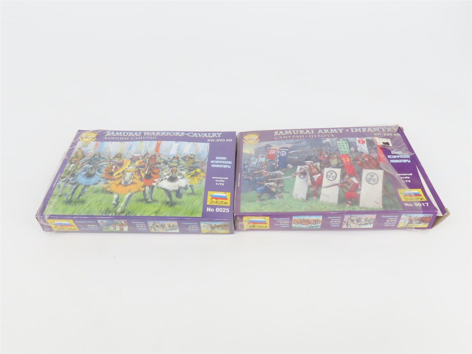 LOT of 2 1:72 Zvezda Samurai Army-Infantry & Warriors-Cavalry Figures/People