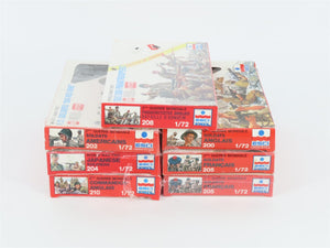 LOT of 7 1:72 ESCI Ertl WWII French, British, Japanese, & US Soldiers Figures
