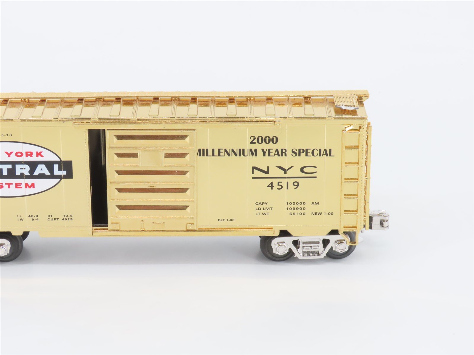 O Gauge 3-Rail Lionel NYC New York Central Gold Anniversary 40' Boxcar #4519