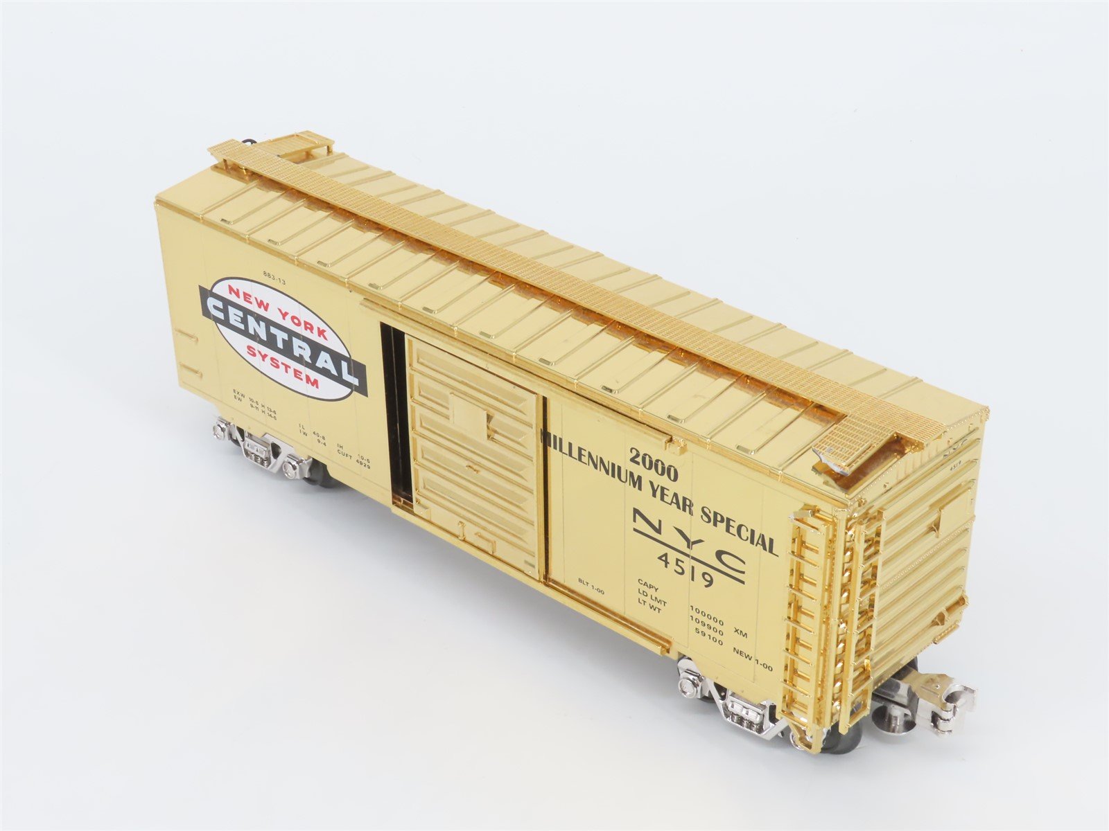 O Gauge 3-Rail Lionel NYC New York Central Gold Anniversary 40' Boxcar #4519
