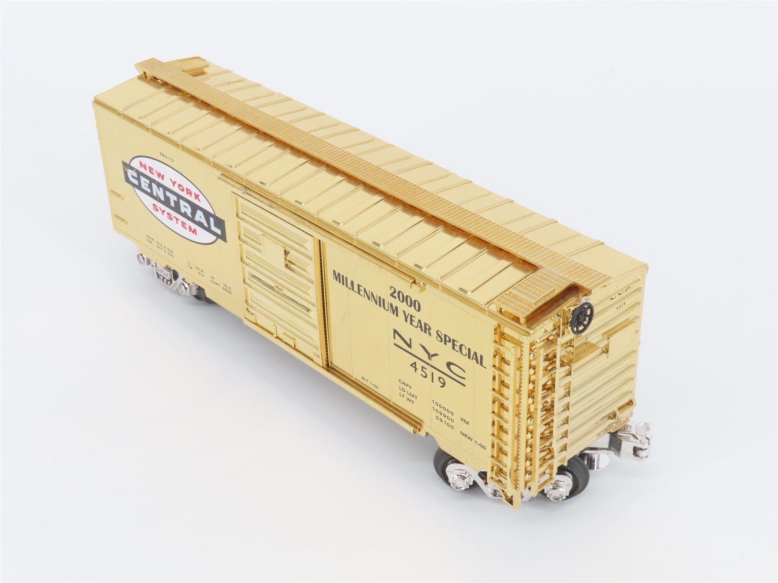 O Gauge 3-Rail Lionel NYC New York Central Gold Anniversary 40' Boxcar #4519