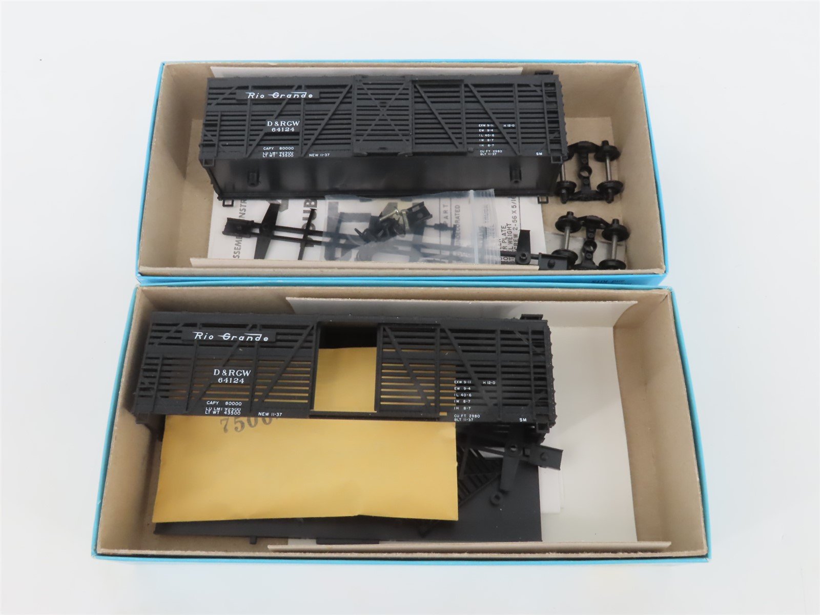 LOT of 10 HO Scale Athearn Kits ATSF, D&RGW, PRR, Koppers Assorted Freight Cars
