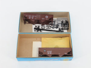 LOT of 10 HO Scale Athearn Kits ATSF, GM&O, PRR, SP & More Assorted Freight Cars