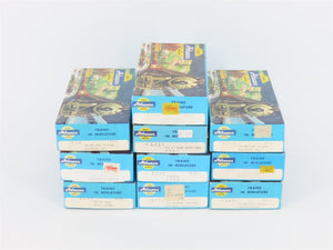 LOT of 10 HO Scale Athearn Kits ATSF, GM&O, PRR, SP & More Assorted Freight Cars
