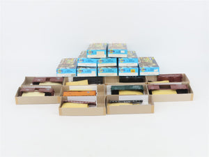 LOT of 10 HO Scale Athearn Kits D&RGW, SP, N&W, PM & More Assorted Freight Cars
