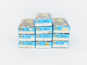 LOT of 10 HO Scale Athearn Kits D&RGW, SP, N&W, PM & More Assorted Freight Cars