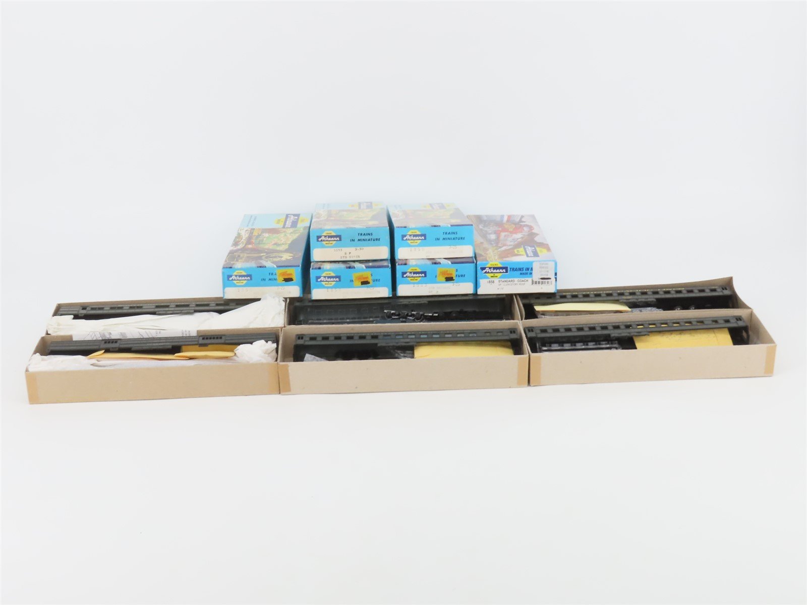 LOT of 6 HO Scale Athearn Kits SP Southern Pacific Passenger Cars
