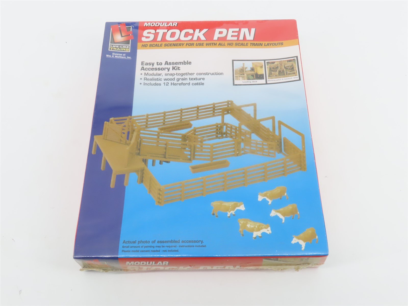 HO 1/87 Scale Life-Like/Walthers Kit 433-1378 Stock Pen - SEALED
