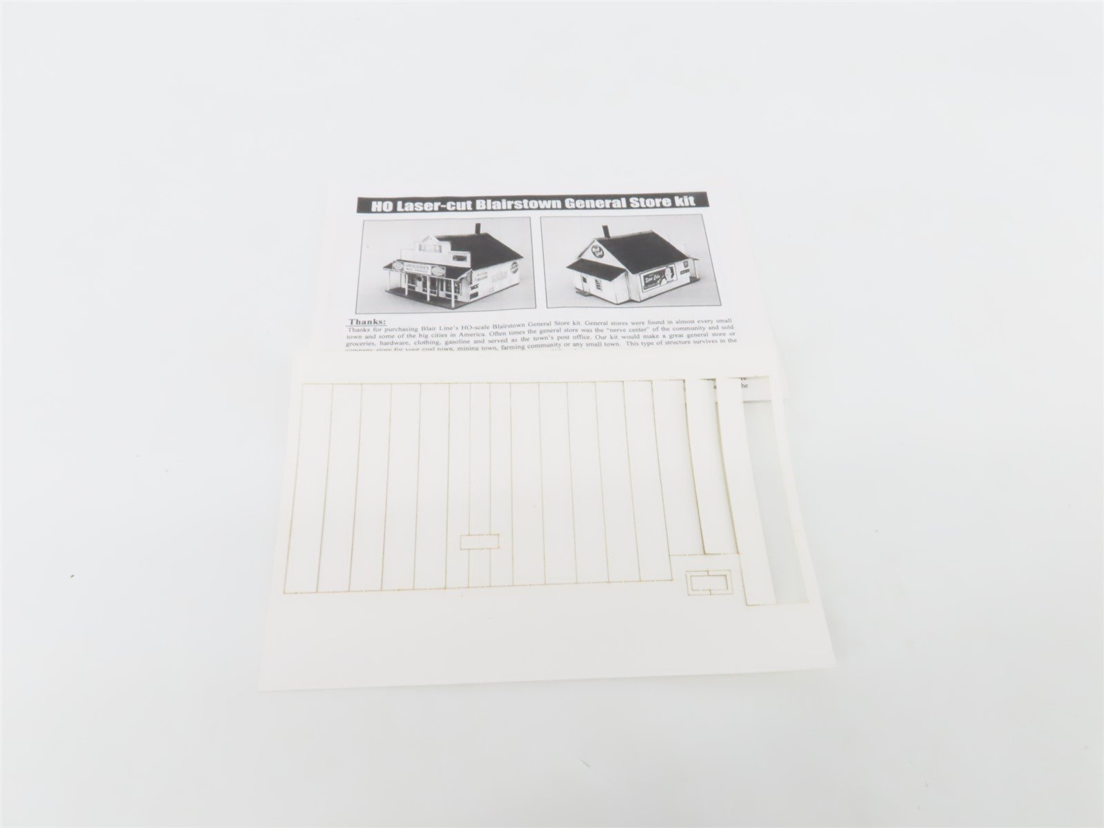 HO 1/87 Scale Blair Line Laser-Cut Kit 180 Blairstown General Store