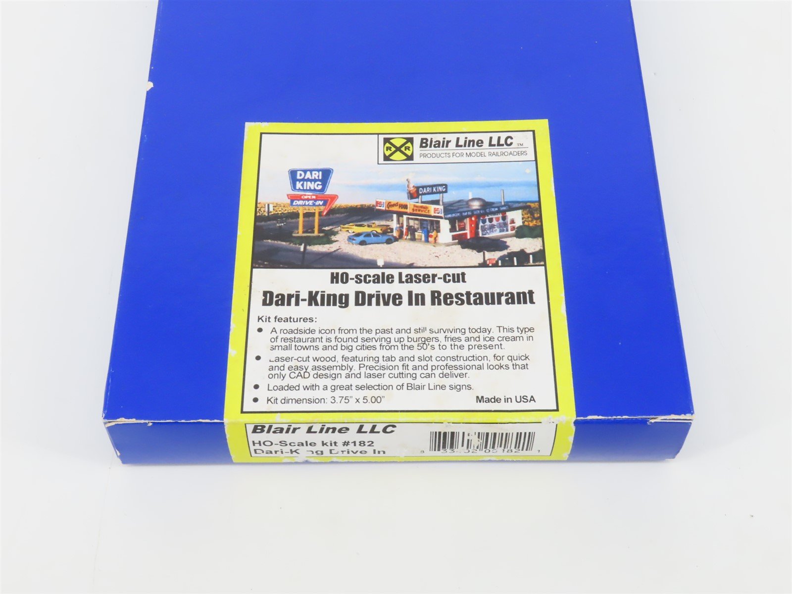HO 1/87 Scale Blair Line Laser-Cut Kit 182 Dari-King Drive In Restaurant