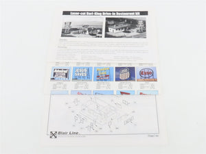 HO 1/87 Scale Blair Line Laser-Cut Kit 182 Dari-King Drive-In Restaurant