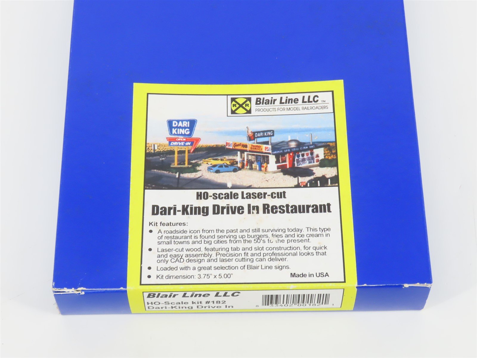 HO 1/87 Scale Blair Line Laser-Cut Kit 182 Dari-King Drive-In Restaurant