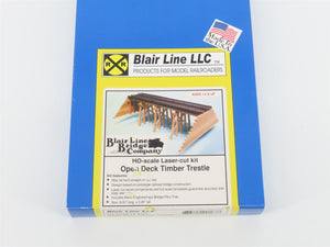HO 1/87 Scale Blair Line Laser-Cut Kit 167 Open Deck Timber Trestle