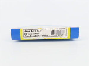 HO 1/87 Scale Blair Line Laser-Cut Kit 167 Open Deck Timber Trestle