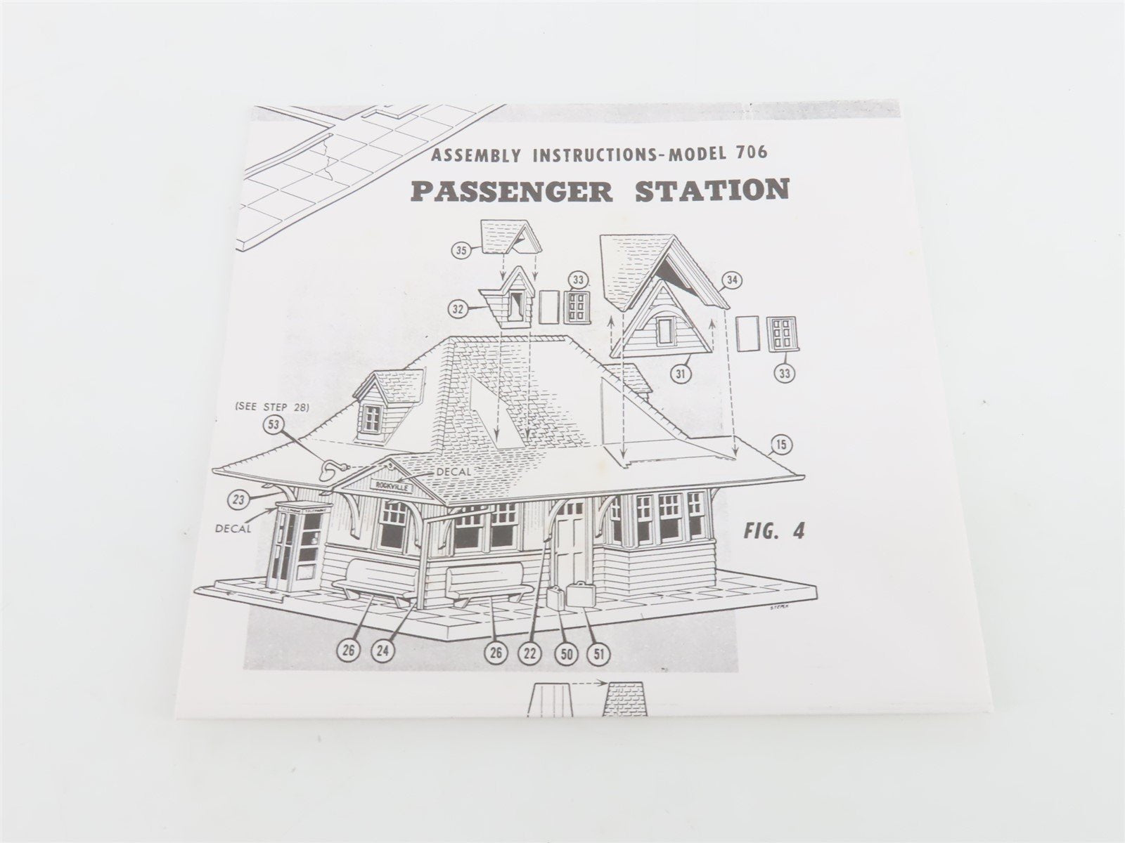 HO 1/87 Scale Atlas Kit 706 Passenger Station