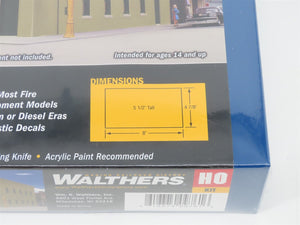 HO 1/87 Scale Walthers Cornerstone Kit 933-4022 Two Way Fire Station - SEALED