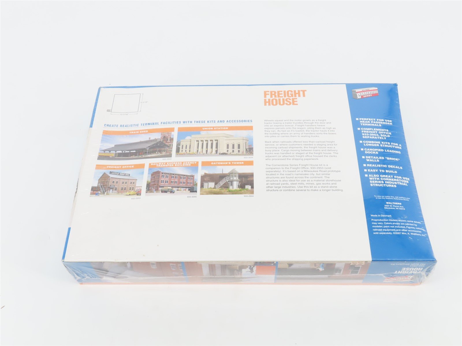 HO 1/87 Scale Walthers Cornerstone Kit 933-2954 Freight House - SEALED