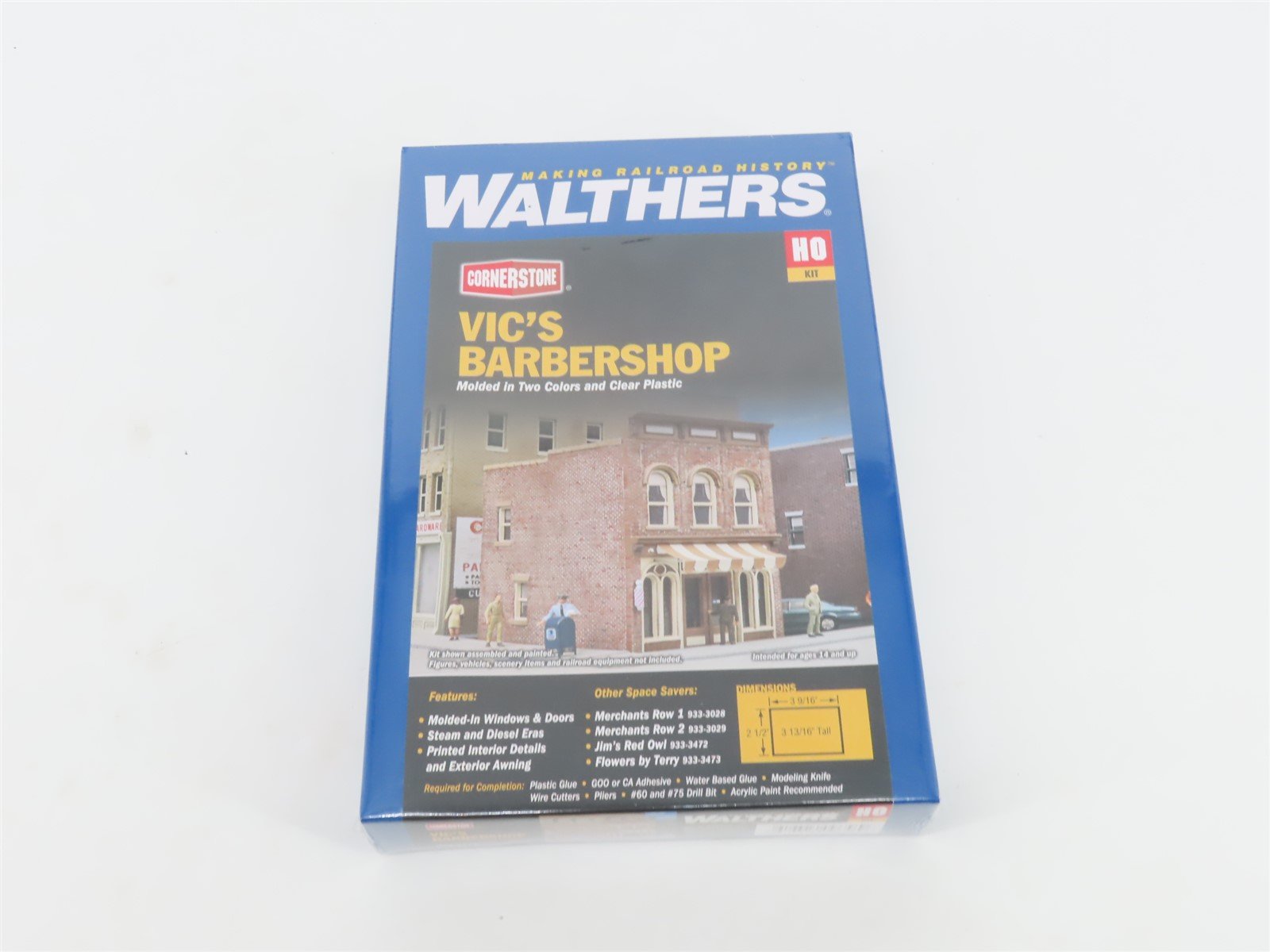 HO 1/87 Scale Walthers Cornerstone Kit 933-3471 Vic's Barbershop - SEALED