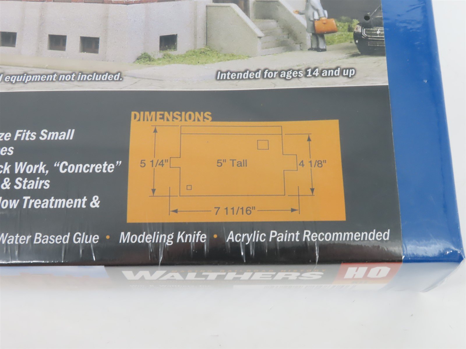 HO 1/87 Scale Walthers Cornerstone Kit 933-4050 Brick Office Building - SEALED