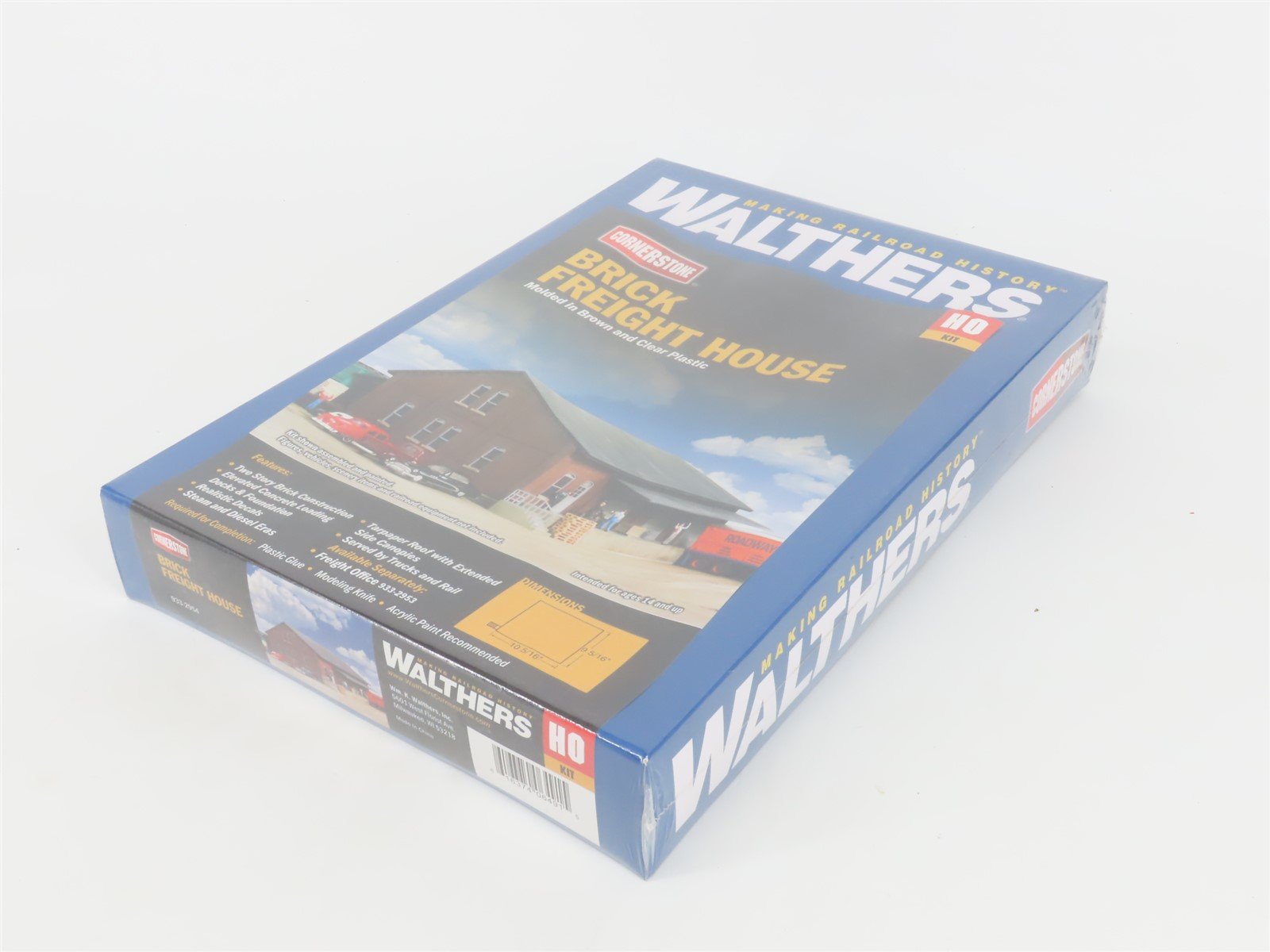 HO 1/87 Scale Walthers Cornerstone Kit 933-2954 Brick Freight House - SEALED