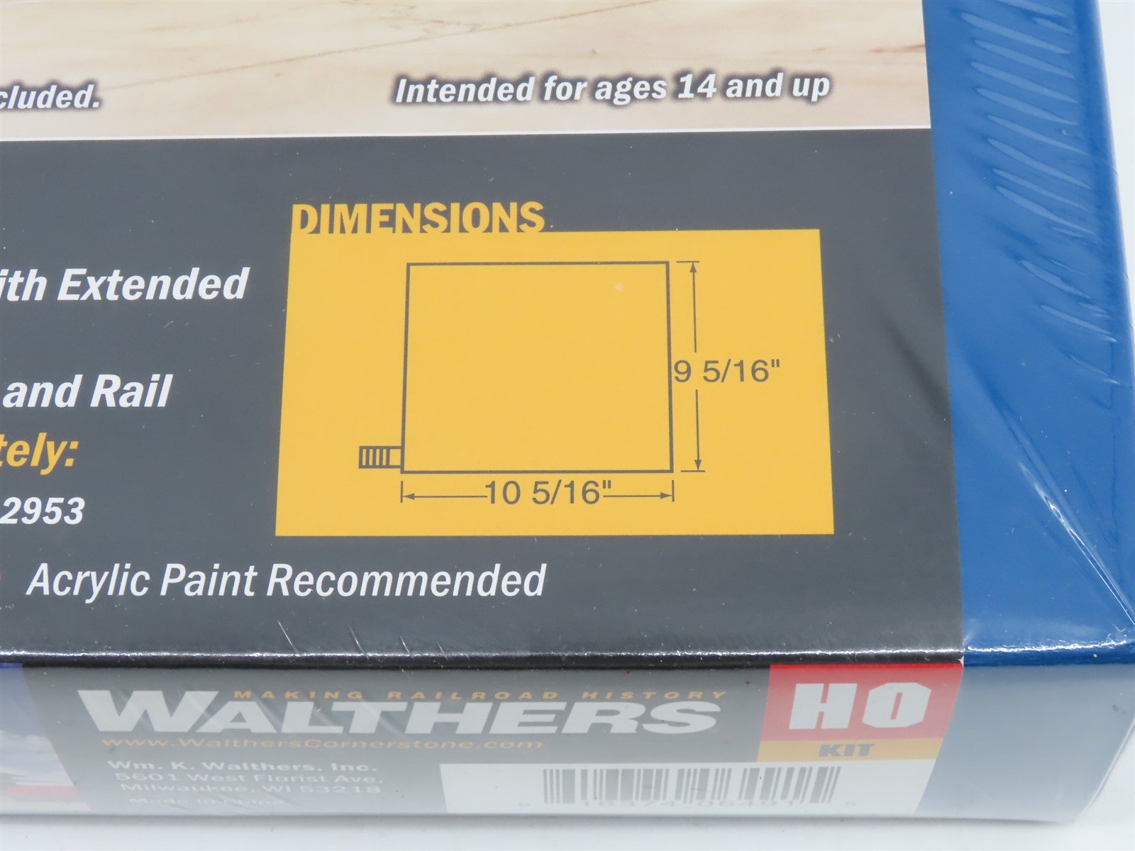 HO 1/87 Scale Walthers Cornerstone Kit 933-2954 Brick Freight House - SEALED