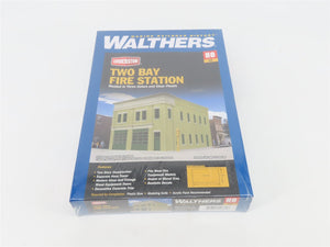 HO 1/87 Scale Walthers Cornerstone Kit 933-4022 Two Bay Fire Station - SEALED