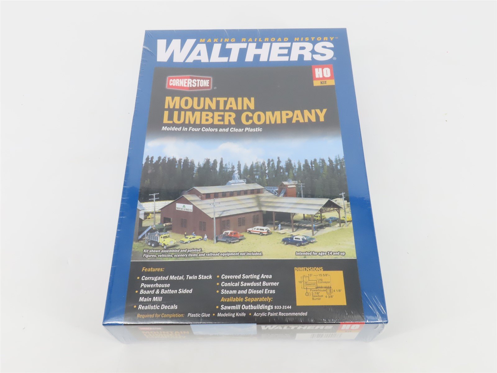 HO 1/87 Scale Walthers Cornerstone Kit 933-3058 Mountain Lumber Company - SEALED