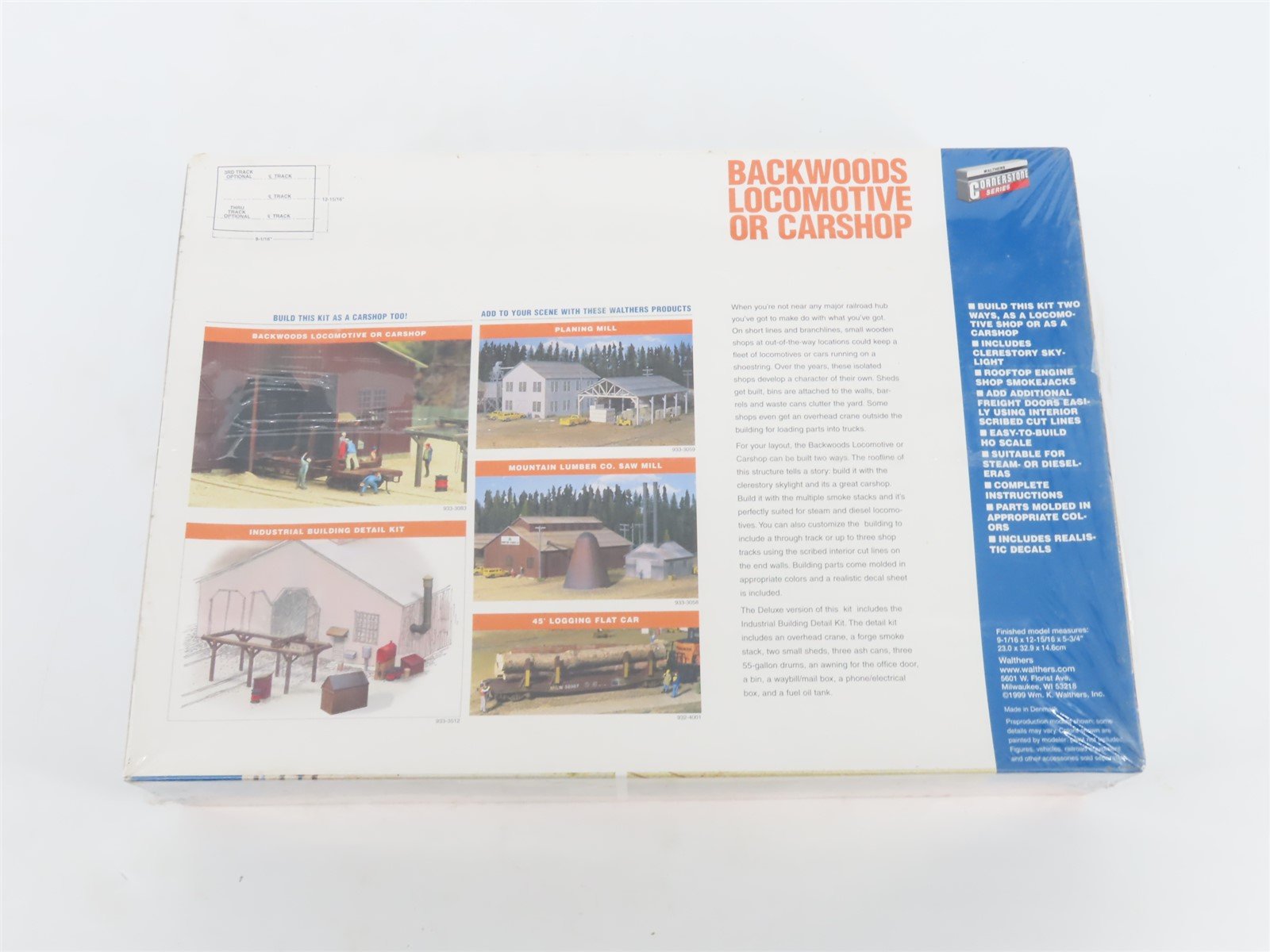 HO Walthers Cornerstone Kit 933-3083 Backwoods Locomotive or Carshop - SEALED