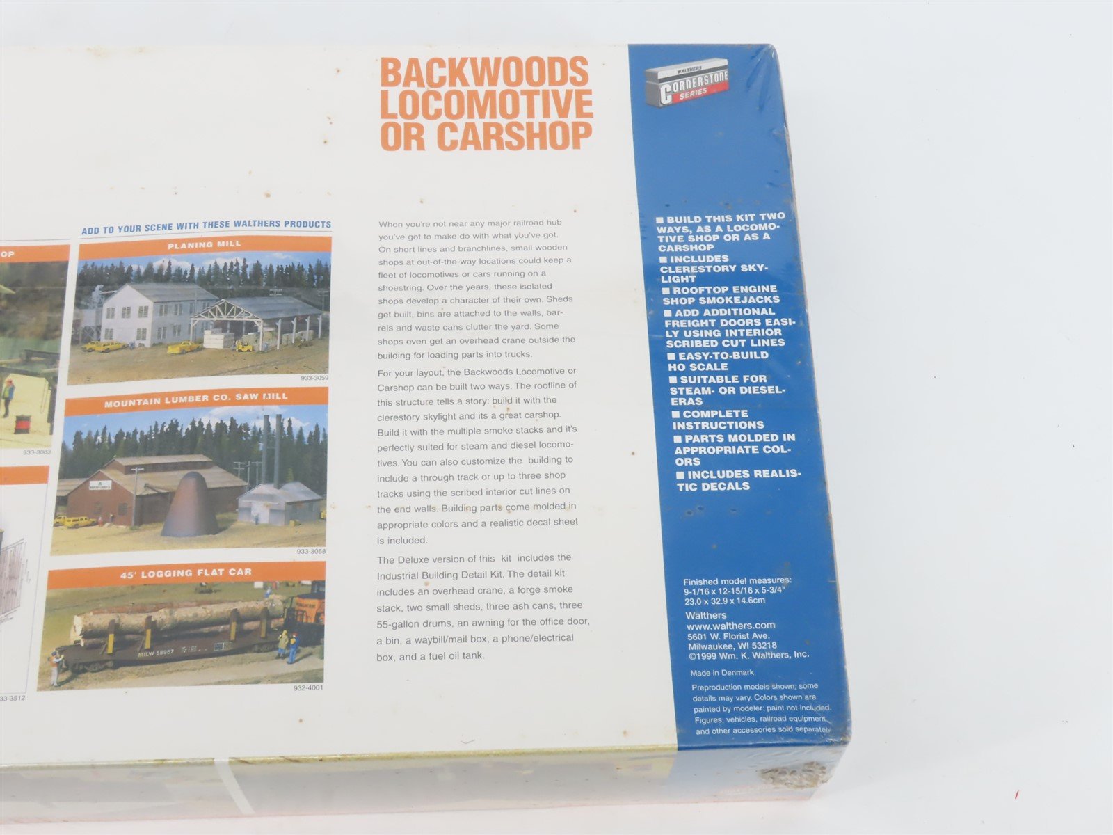 HO Walthers Cornerstone Kit 933-3083 Backwoods Locomotive of Carshop - SEALED