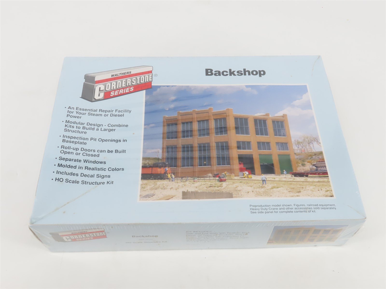 HO 1/87 Scale Walthers Cornerstone Kit 933-3039 Backshop - SEALED