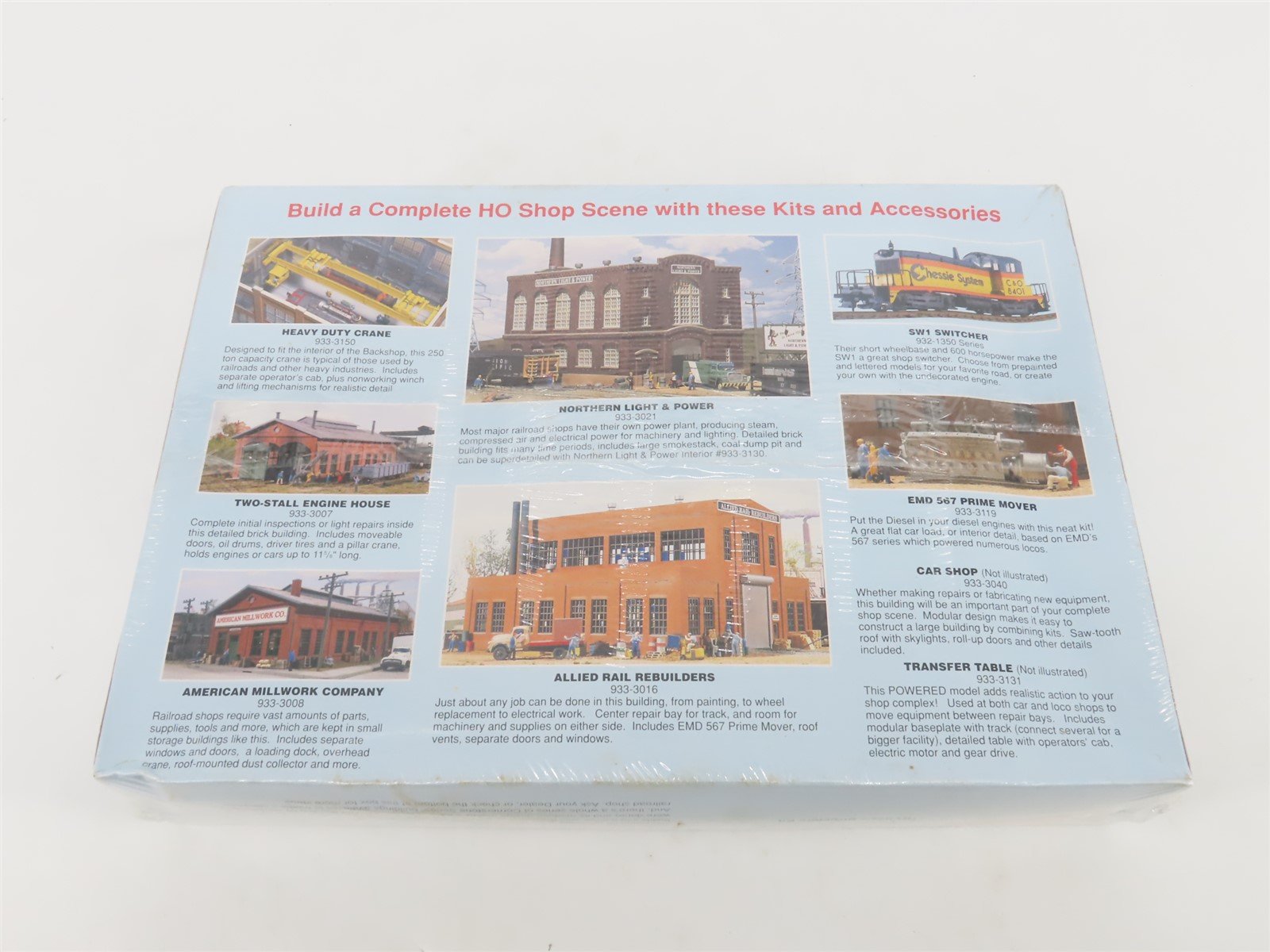 HO 1/87 Scale Walthers Cornerstone Kit 933-3039 Backshop - SEALED