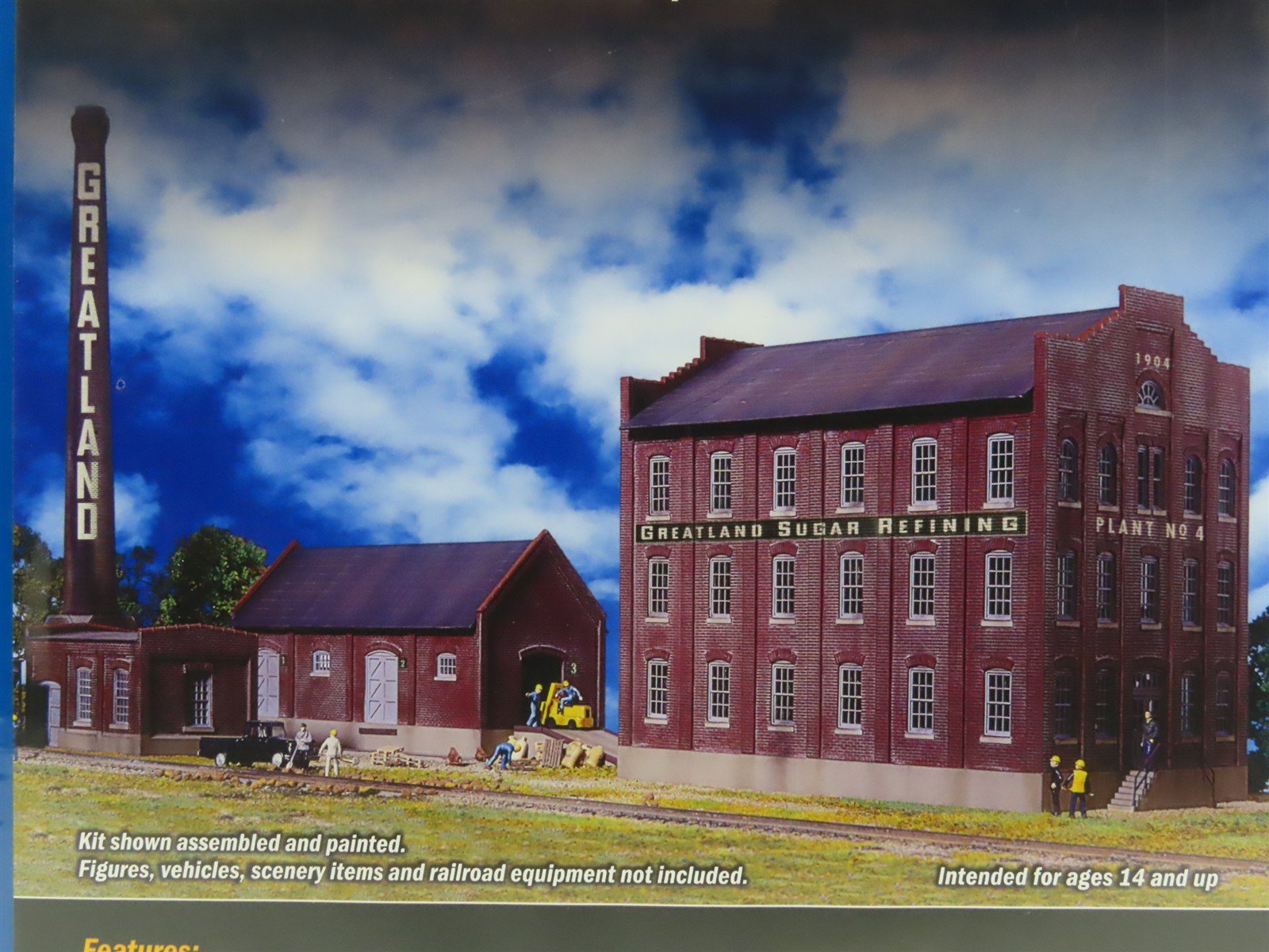 HO Scale Walthers Cornerstone Kit 933-3092 Greatland Sugar Refining - SEALED