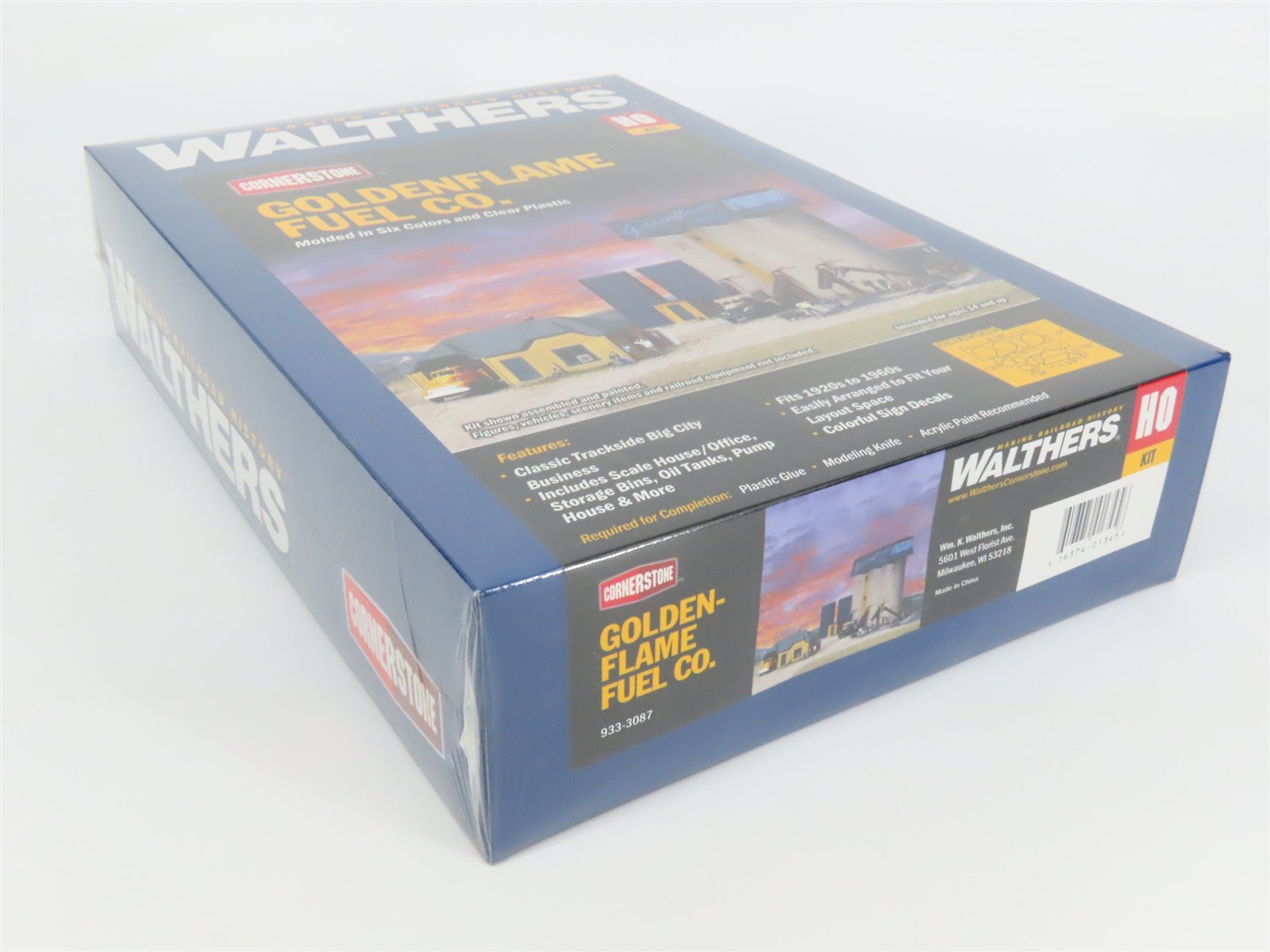 HO 1/87 Scale Walthers Cornerstone Kit 933-3087 Goldenflame Fuel Co. - SEALED