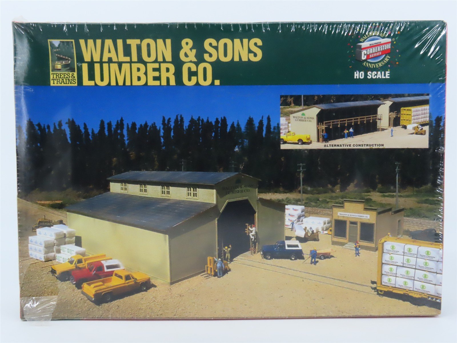 HO Scale Walthers Trees & Trains Kit 933-3057 Walton & Sons Lumber Co, - SEALED