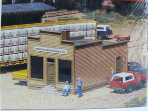 HO Scale Walthers Trees & Trains Kit 933-3057 Walton & Sons Lumber Co, - SEALED