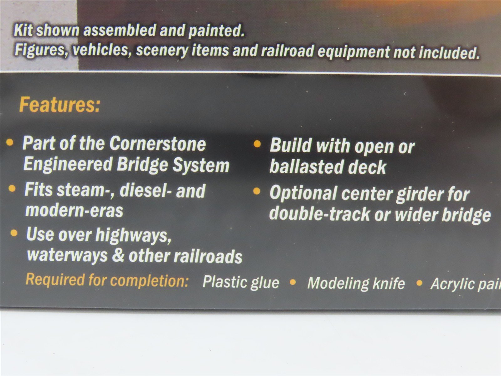 HO Walthers Cornerstone Kit 933-4501 50' Single-Track Through Girder Bridge