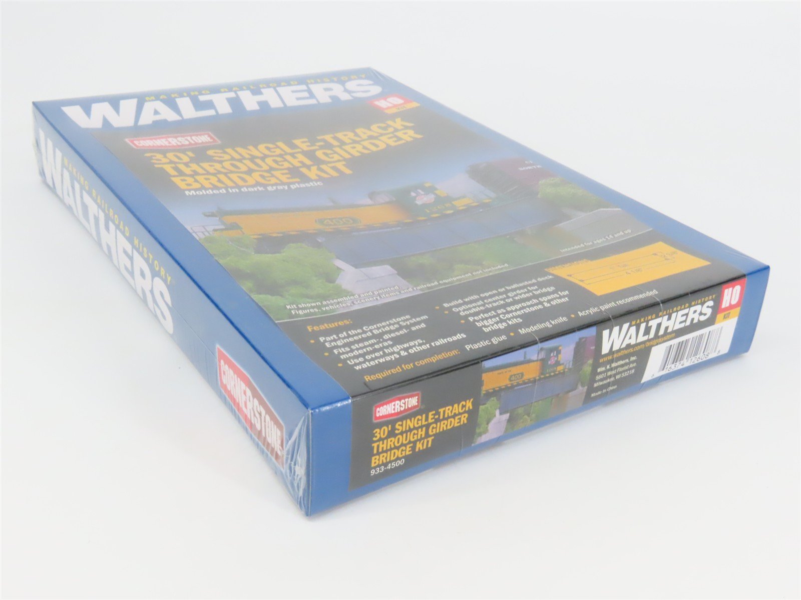 HO Scale Walthers Kit 933-4500 30' Single-Track Through Girder Bridge - SEALED